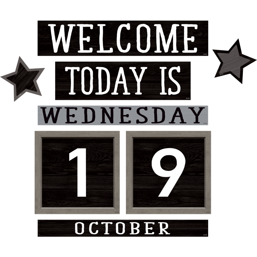 Modern Farmhouse Perpetual Calendar Mini Bulletin Board-Mini Bulletin Boards-Tools 4 Teaching-Classroom Decor and More