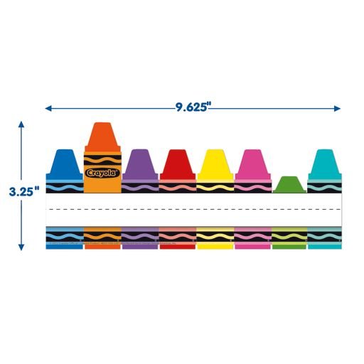 Crayola Name Plated-Tented-Nameplates & Name Tags-Tools 4 Teaching-Classroom Decor and More