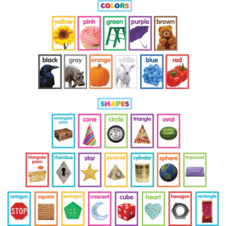 Colorful Photo Shapes & Colors-Bulletin Board Sets-Tools 4 Teaching-Classroom Decor and More