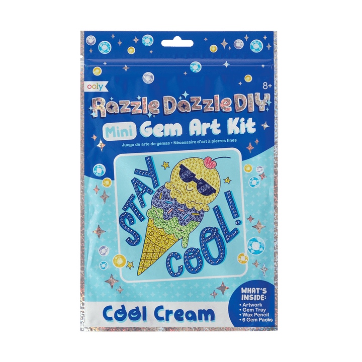 Razzle Dazzle DIY Gem Art Kit - Cool Cream-Craft Activity-Tools 4 Teaching-Classroom Decor and More