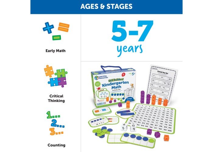 Skill Builders! Kindergarten Math-Math-Tools 4 Teaching-Classroom Decor and More