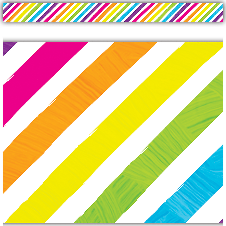 Brights 4Ever Stripes Straight Border Trim-Borders-Tools 4 Teaching-Classroom Decor and More