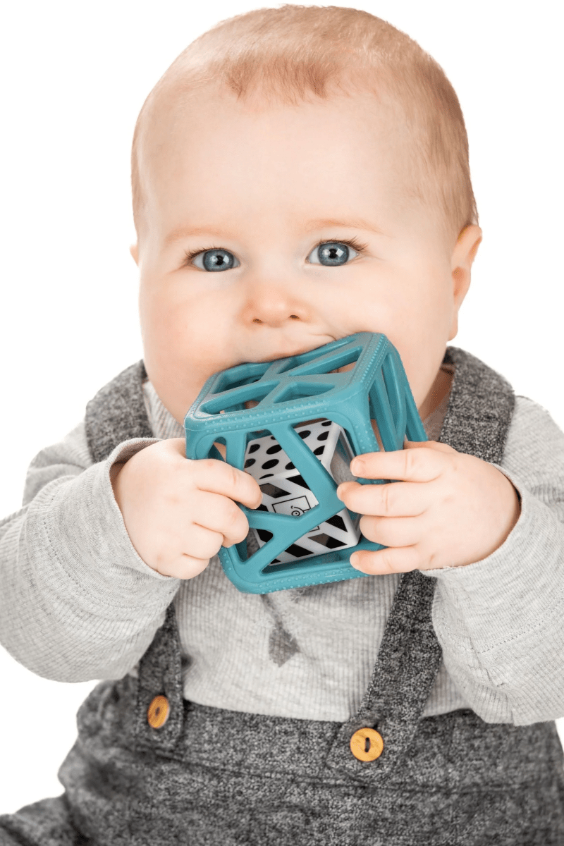 Chew Cube - Turquoise-Baby & Toddler-Tools 4 Teaching-Classroom Decor and More