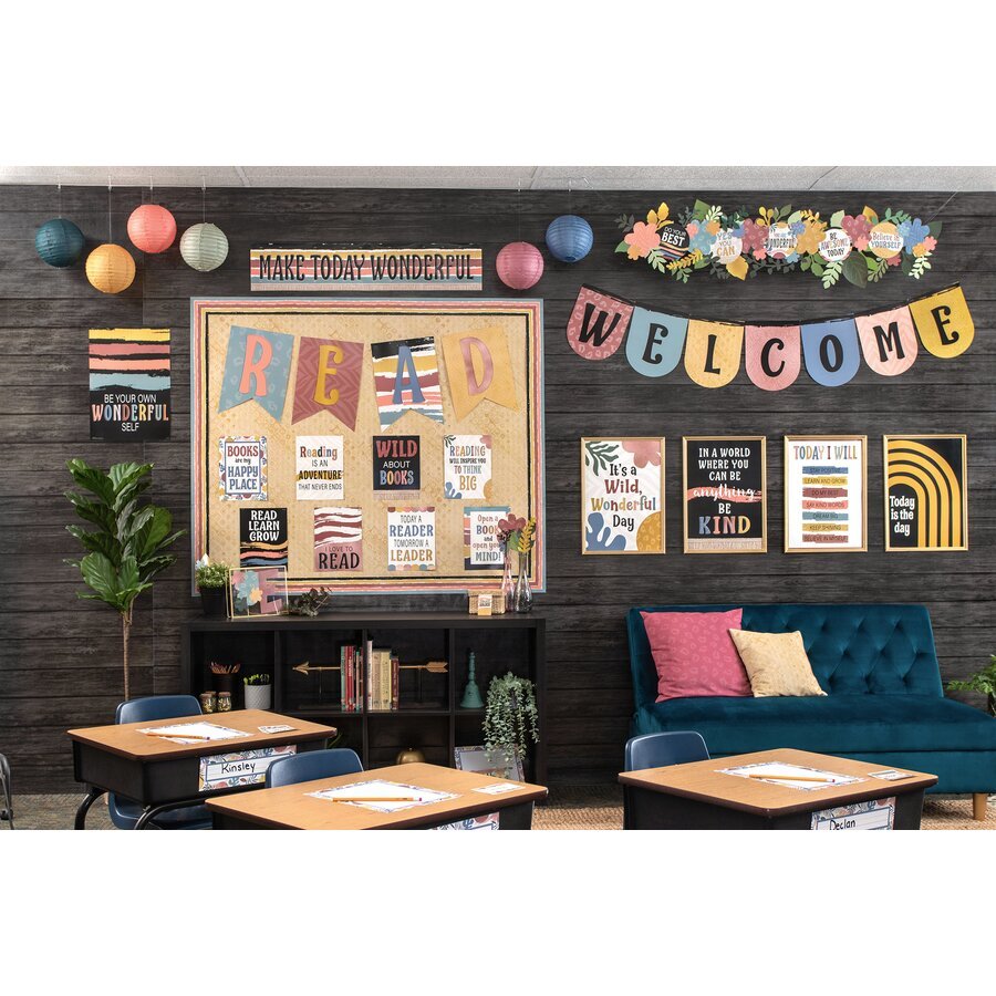 Better Than Paper® Bulletin Board Roll: Black Wood-Bulletin Board Paper - Better Than Paper-Tools 4 Teaching-Classroom Decor and More