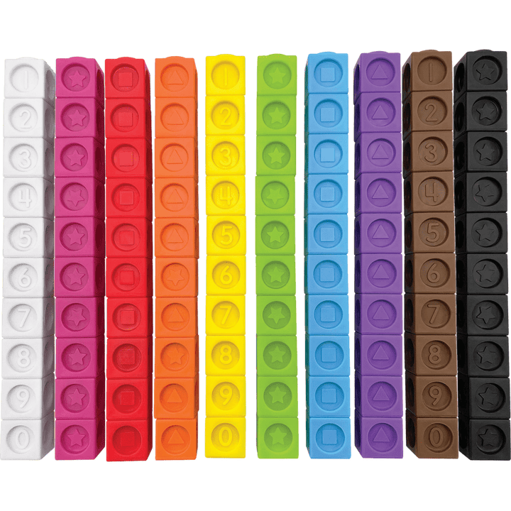 Numbers and Shapes Connecting Cubes-Math-Tools 4 Teaching-Classroom Decor and More