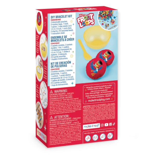 *Kellogg's Froot Loops™ DIY Bracelet Kit-Craft Activity-Tools 4 Teaching-Classroom Decor and More