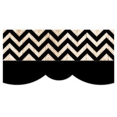 *Core Decor Black and Wood Chevron EZ Border-Borders-Tools 4 Teaching-Classroom Decor and More