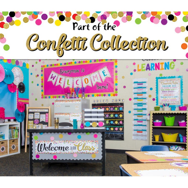 Confetti Hall Pass Lanyards-Hall Passes-Tools 4 Teaching-Classroom Decor and More