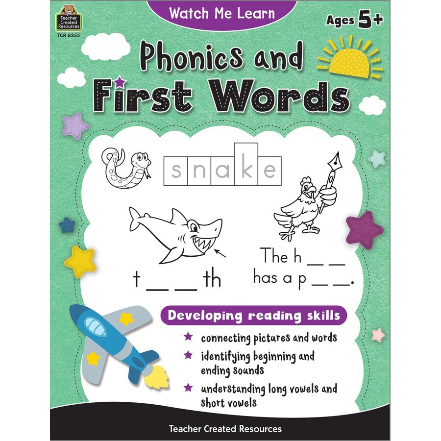 Watch Me Learn Phonics and First Words-Subjects - Reading - Reading Books-Tools 4 Teaching-Classroom Decor and More