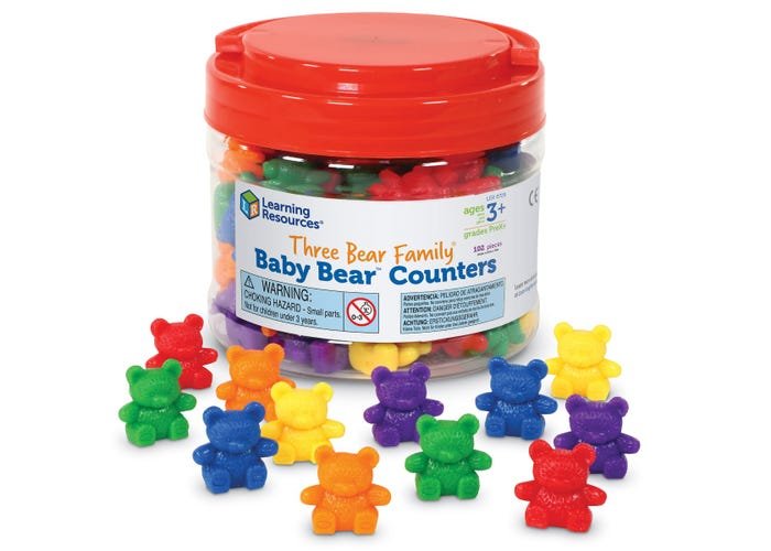 Three Bear Family® Baby Bear™ Counters, Set of 102-Numbers, Counting & Sorting-Tools 4 Teaching-Classroom Decor and More