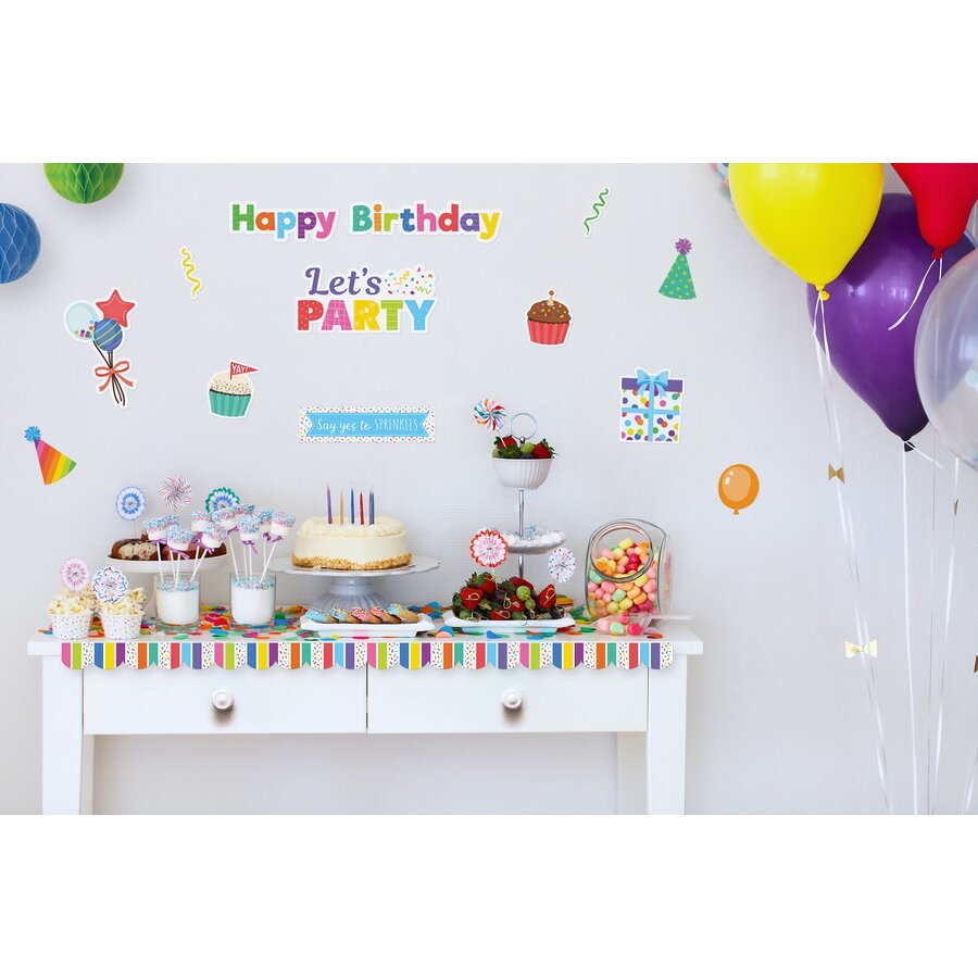Colorful Happy Birthday Create &amp; Decorate Quick Kit-Birthday-Tools 4 Teaching-Classroom Decor and More