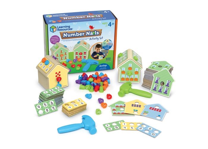 Number Nails Activity Set-Numbers, Counting & Sorting-Tools 4 Teaching-Classroom Decor and More