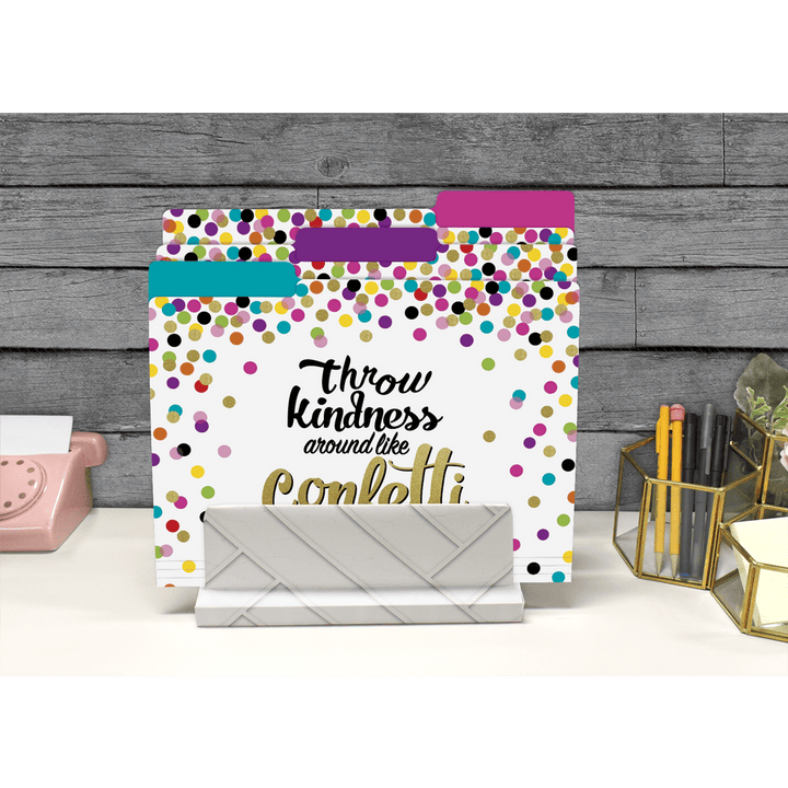 Confetti File Folders-Office Supplies-Tools 4 Teaching-Classroom Decor and More