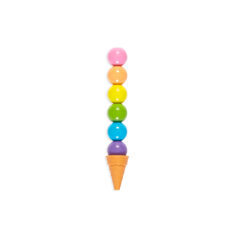 Rainbow Scoops Vanilla Scented Stacking Erasable Crayons-Art Supplies-Tools 4 Teaching-Classroom Decor and More