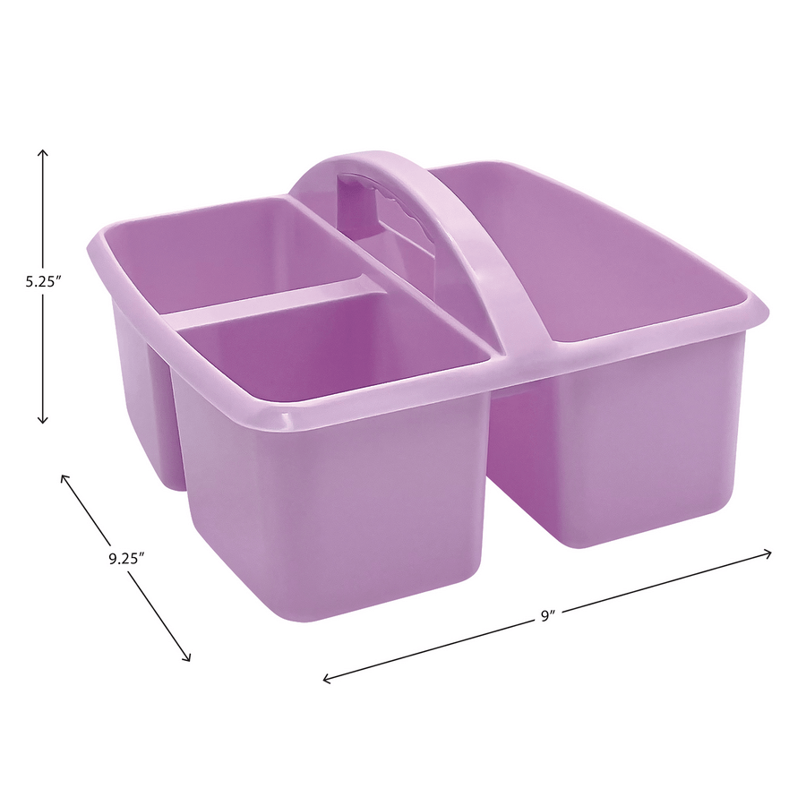 Plastic Storage Caddy: Lavender-Organization-Tools 4 Teaching-Classroom Decor and More