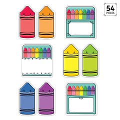 Core Decor Doodle Crayons 6" Designer Cut-Outs-Accents-Tools 4 Teaching-Classroom Decor and More