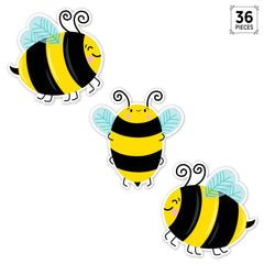 Bees 6" Designer Cut-Outs-Accents-Tools 4 Teaching-Classroom Decor and More