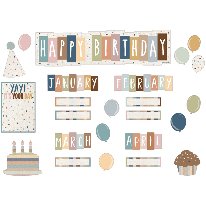 Everyone is Welcome Happy Birthday Mini Bulletin Board-Mini Bulletin Boards-Tools 4 Teaching-Classroom Decor and More