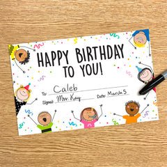 Stick Kids Happy Birthday Awards-Birthday-Tools 4 Teaching-Classroom Decor and More