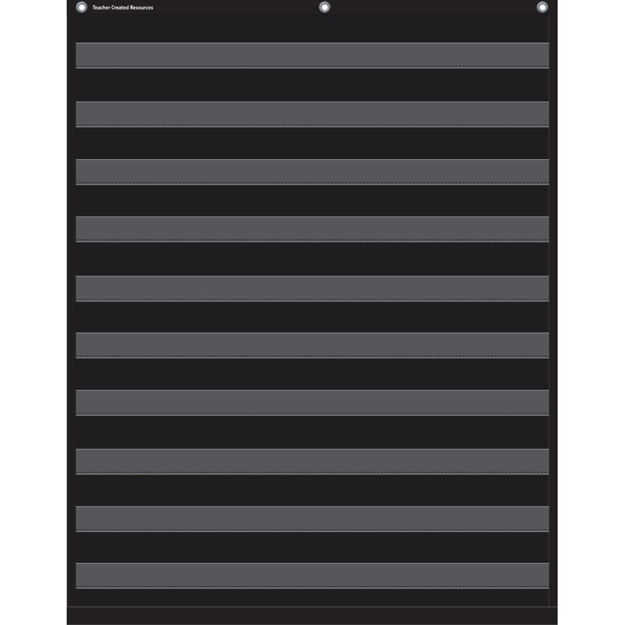 Black 10 Pocket Chart-Pocket Charts-Tools 4 Teaching-Classroom Decor and More