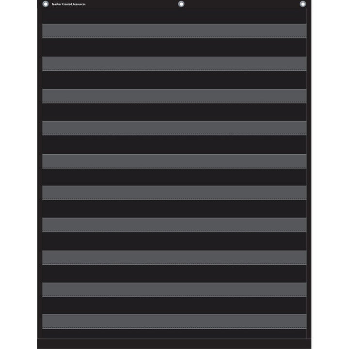 Black 10 Pocket Chart-Pocket Charts-Tools 4 Teaching-Classroom Decor and More