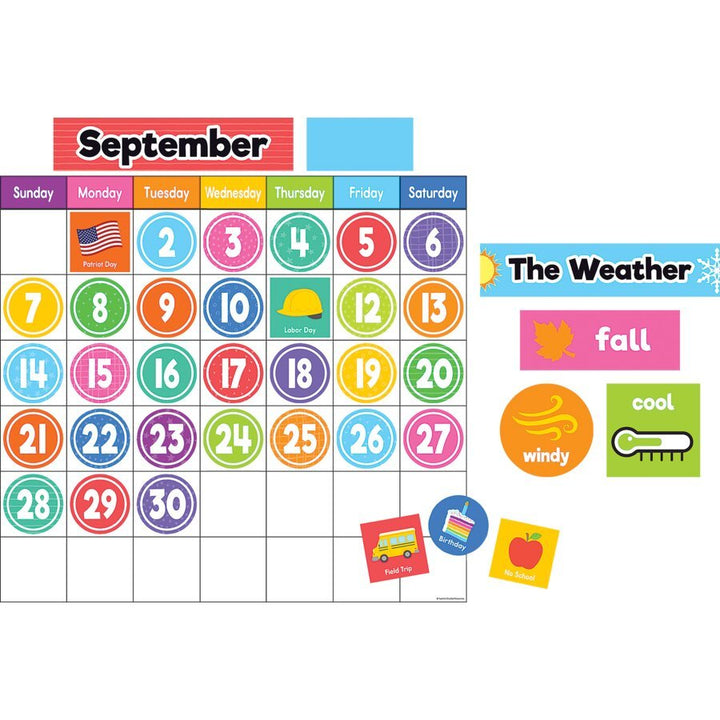 Colorful Magnetic Calendar Set-Calendars-Tools 4 Teaching-Classroom Decor and More