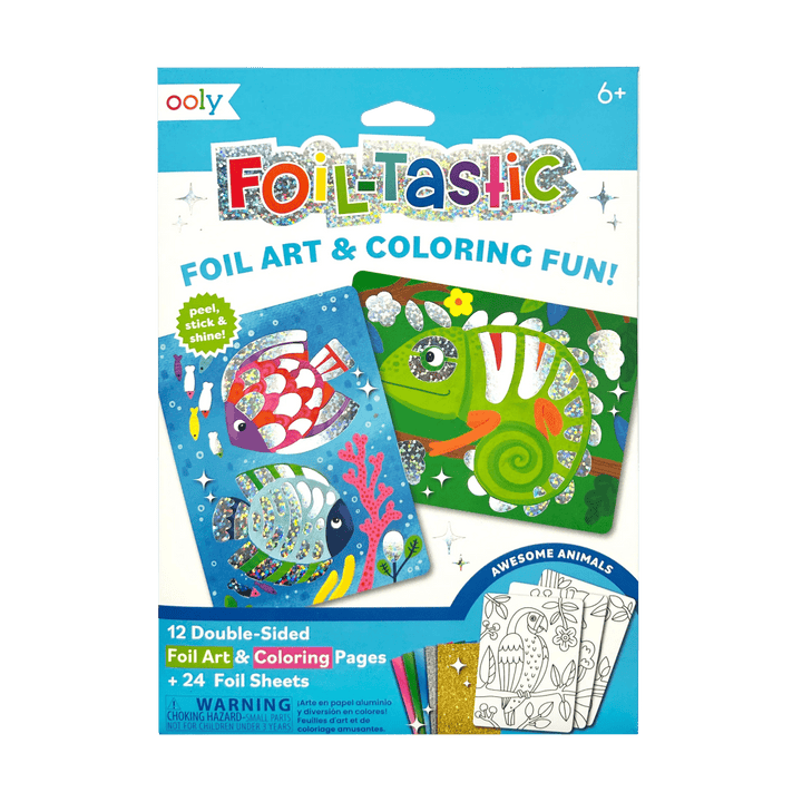 Foil-tastic Foil Art & Coloring Set - Awesome Animals-Activity Pads-Tools 4 Teaching-Classroom Decor and More