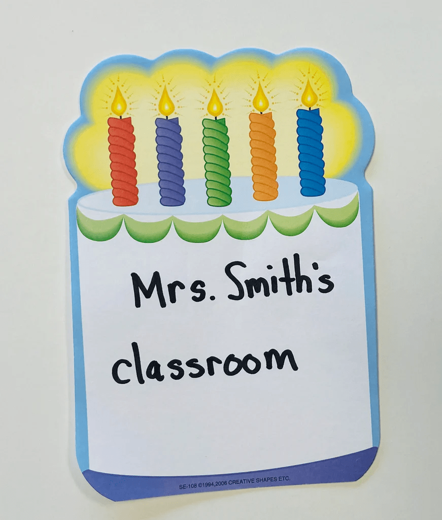 Large Notepad - Birthday Cake-Notepads-Tools 4 Teaching-Classroom Decor and More