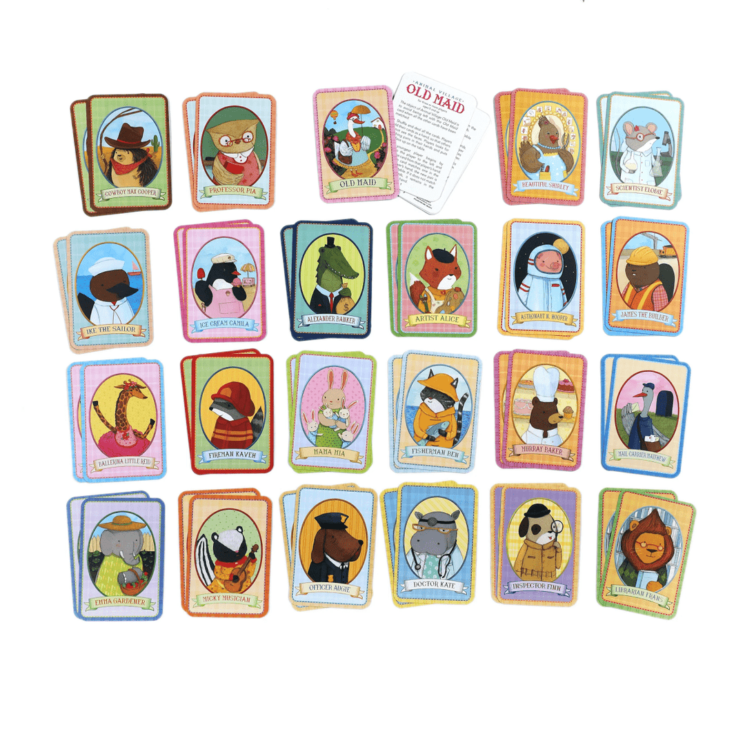 Animal Old Maid Playing Cards Game-Games-Tools 4 Teaching-Classroom Decor and More