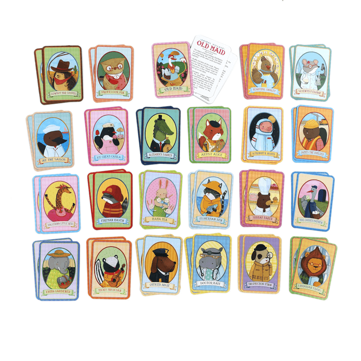 Animal Old Maid Playing Cards Game-Games-Tools 4 Teaching-Classroom Decor and More