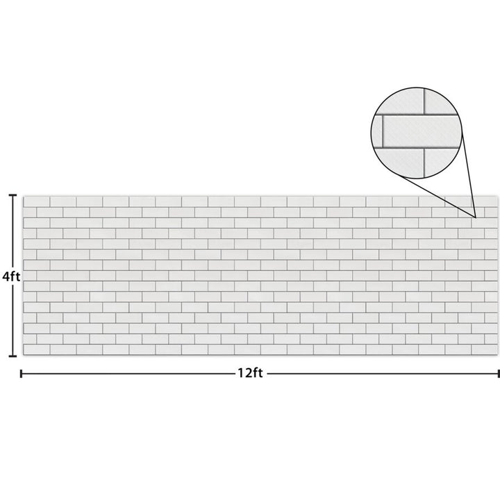 Better Than Paper® Bulletin Board Roll: White Subway Tile-Bulletin Board Paper - Better Than Paper-Tools 4 Teaching-Classroom Decor and More