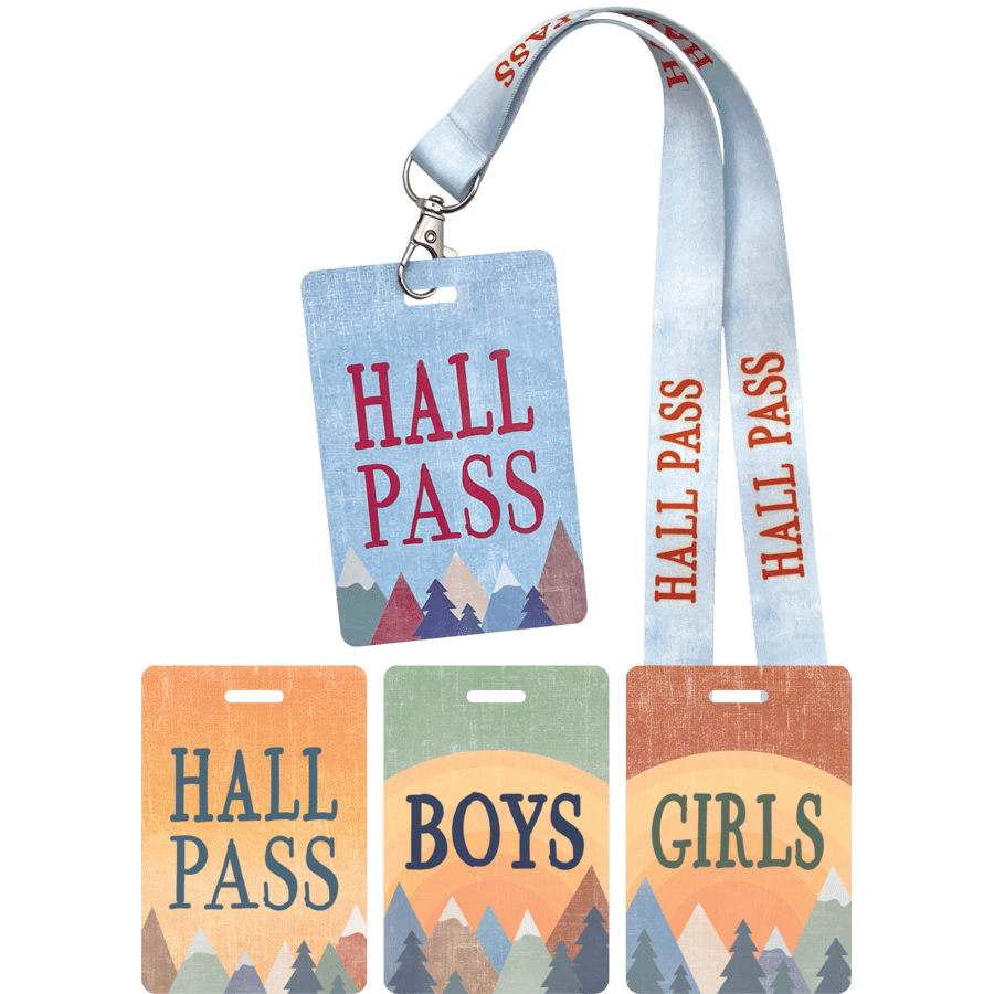 Moving Mountains Hall Pass Lanyards-Hall Passes-Tools 4 Teaching-Classroom Decor and More