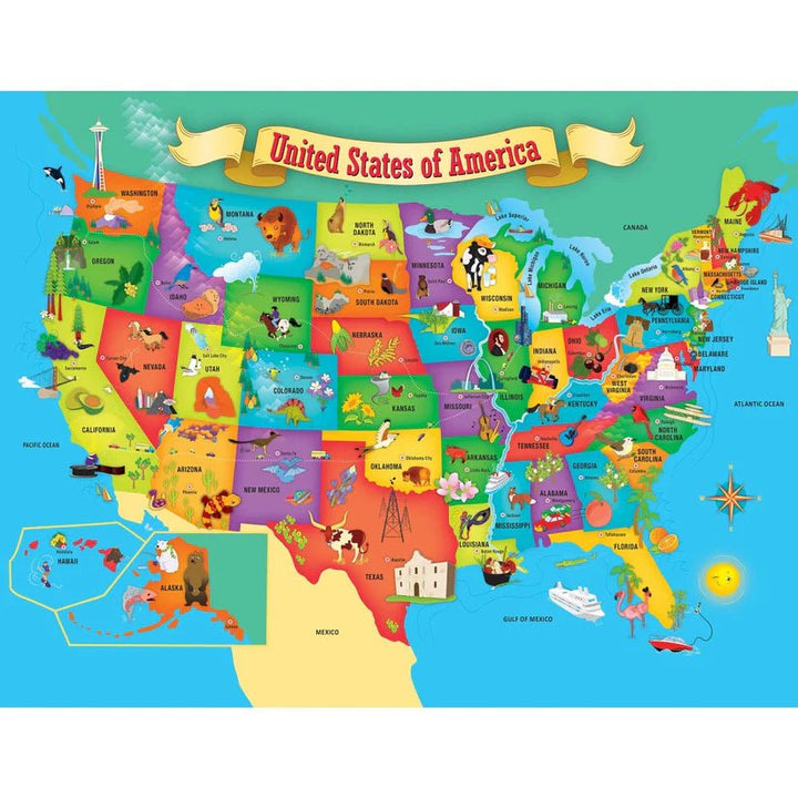 USA Map with State Capitals - Tools 4 Teaching
