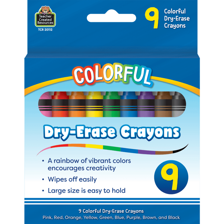 Colorful Dry-Erase Crayons-Dry Erase-Tools 4 Teaching-Classroom Decor and More