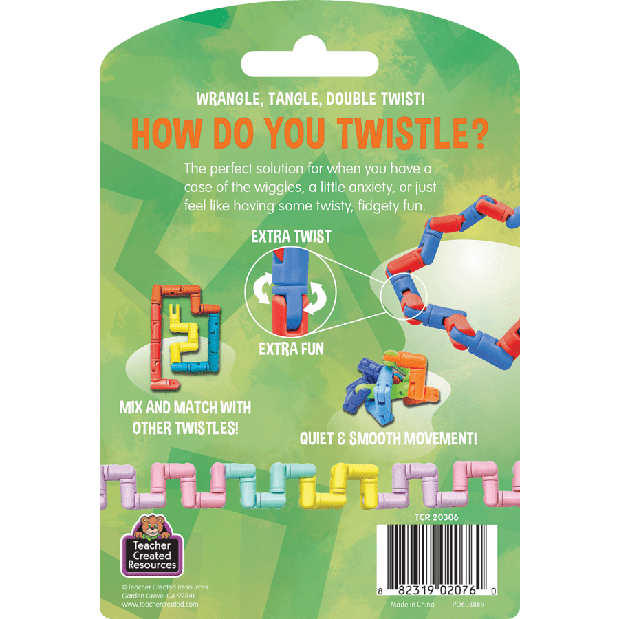 Twistle Double Twist Red and Blue-Fidgets-Tools 4 Teaching-Classroom Decor and More