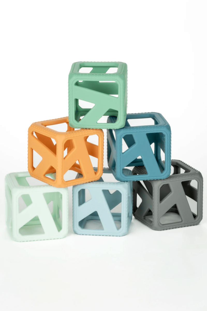 Stack N Chew - Mini Cubes - Earthy-Baby & Toddler-Tools 4 Teaching-Classroom Decor and More