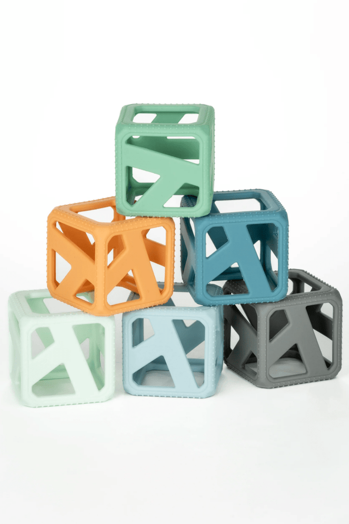 Stack N Chew - Mini Cubes - Earthy-Baby & Toddler-Tools 4 Teaching-Classroom Decor and More