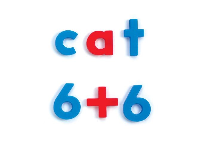 AlphaMagnets® & MathMagnets® Color-Coded, 214 Pieces-Subjects - Reading - Alphabet-Tools 4 Teaching-Classroom Decor and More