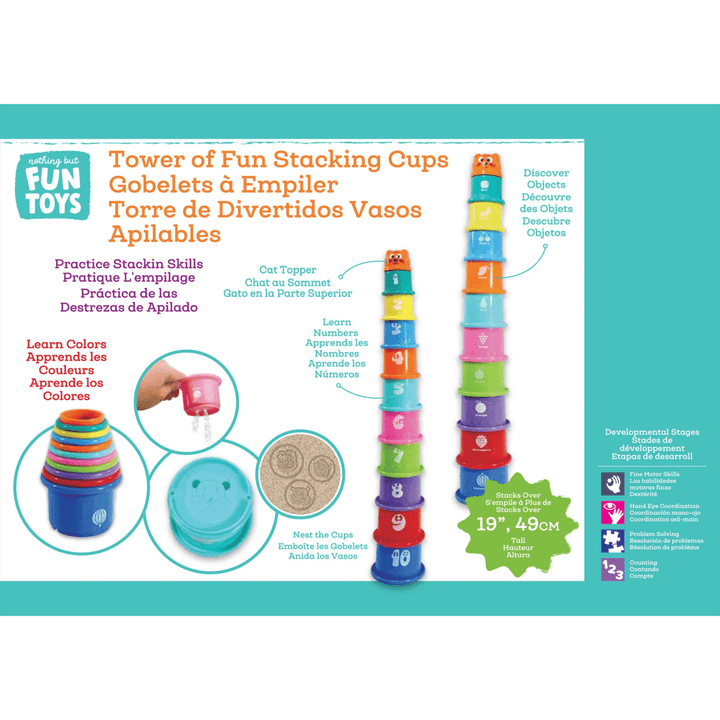 Tower of Fun Stacking Cups-Baby & Toddler-Tools 4 Teaching-Classroom Decor and More