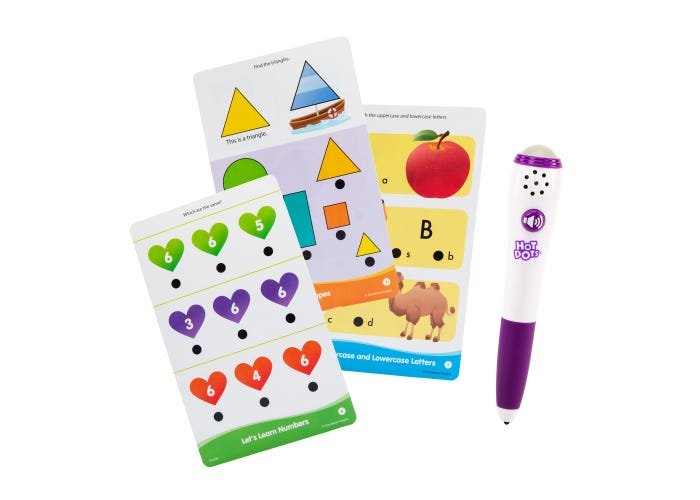 Hot Dots® Jr. Getting Ready for School! Set with Ace—The Talking, Teaching Dog® Pen-Hot Dots-Tools 4 Teaching-Classroom Decor and More