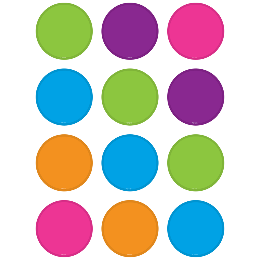 Bright Colors Circles Mini Accents-Mini Accents-Tools 4 Teaching-Classroom Decor and More