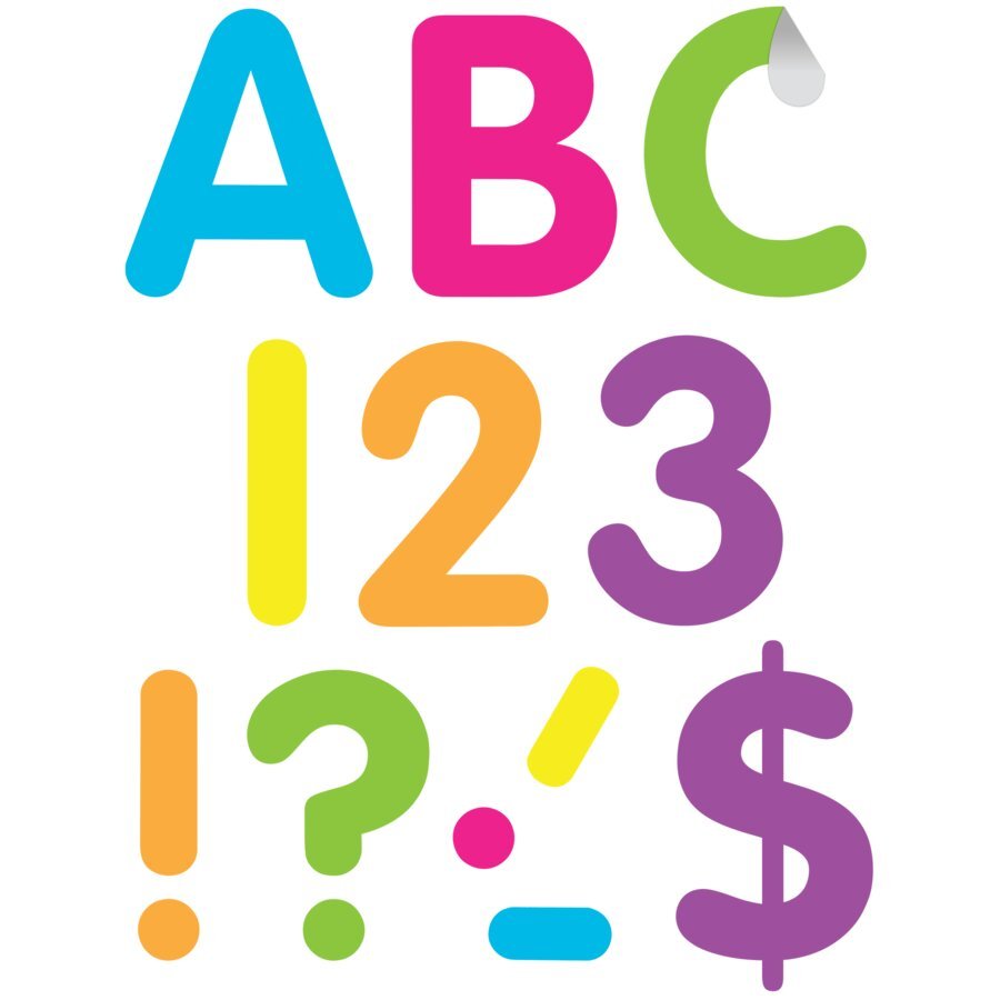 Brights 4" Classic Self-Adhesive Letters Uppercase-Letters-Tools 4 Teaching-Classroom Decor and More