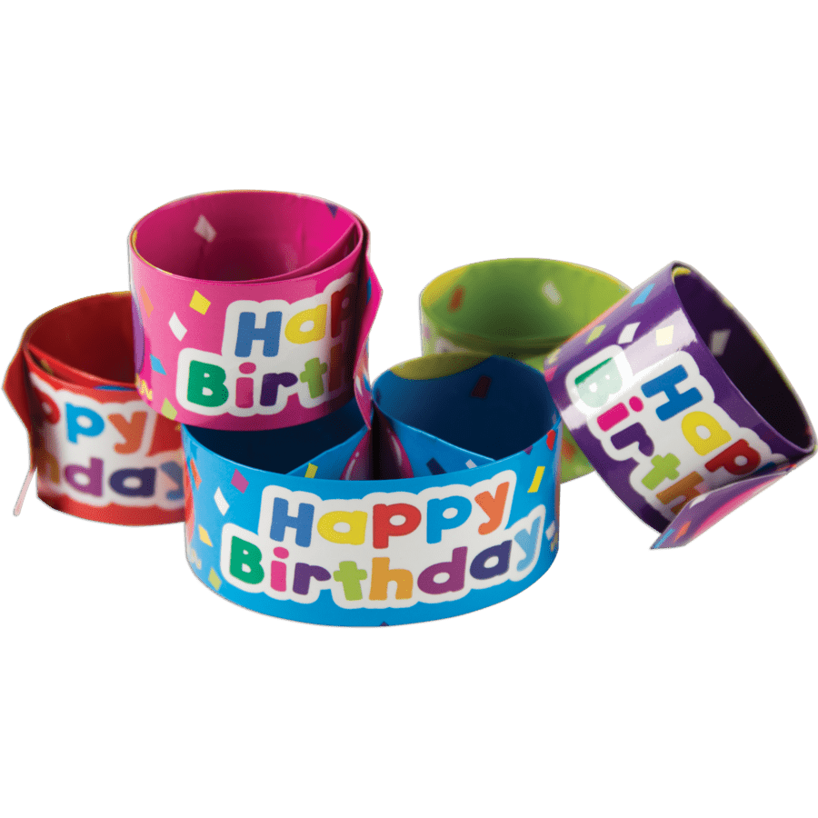 Happy Birthday Balloons Slap Bracelets-Birthday-Tools 4 Teaching-Classroom Decor and More