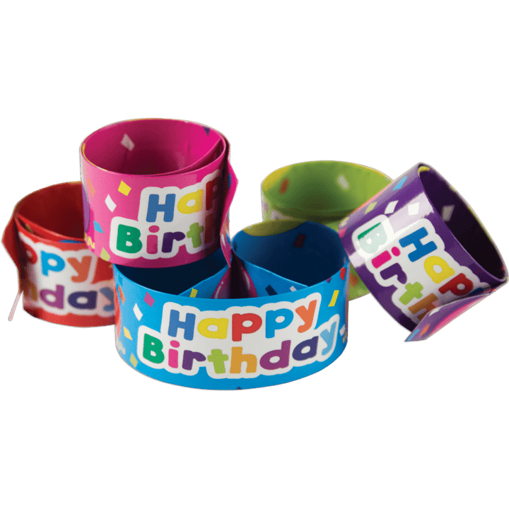 Happy Birthday Balloons Slap Bracelets-Birthday-Tools 4 Teaching-Classroom Decor and More