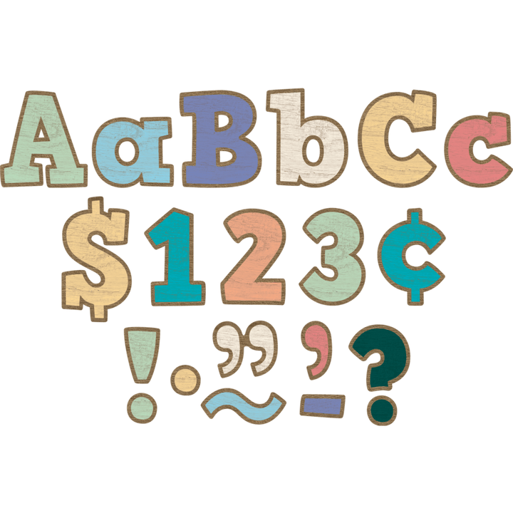 Painted Wood Bold Block 4” Letters Combo Pack-Letters-Tools 4 Teaching-Classroom Decor and More