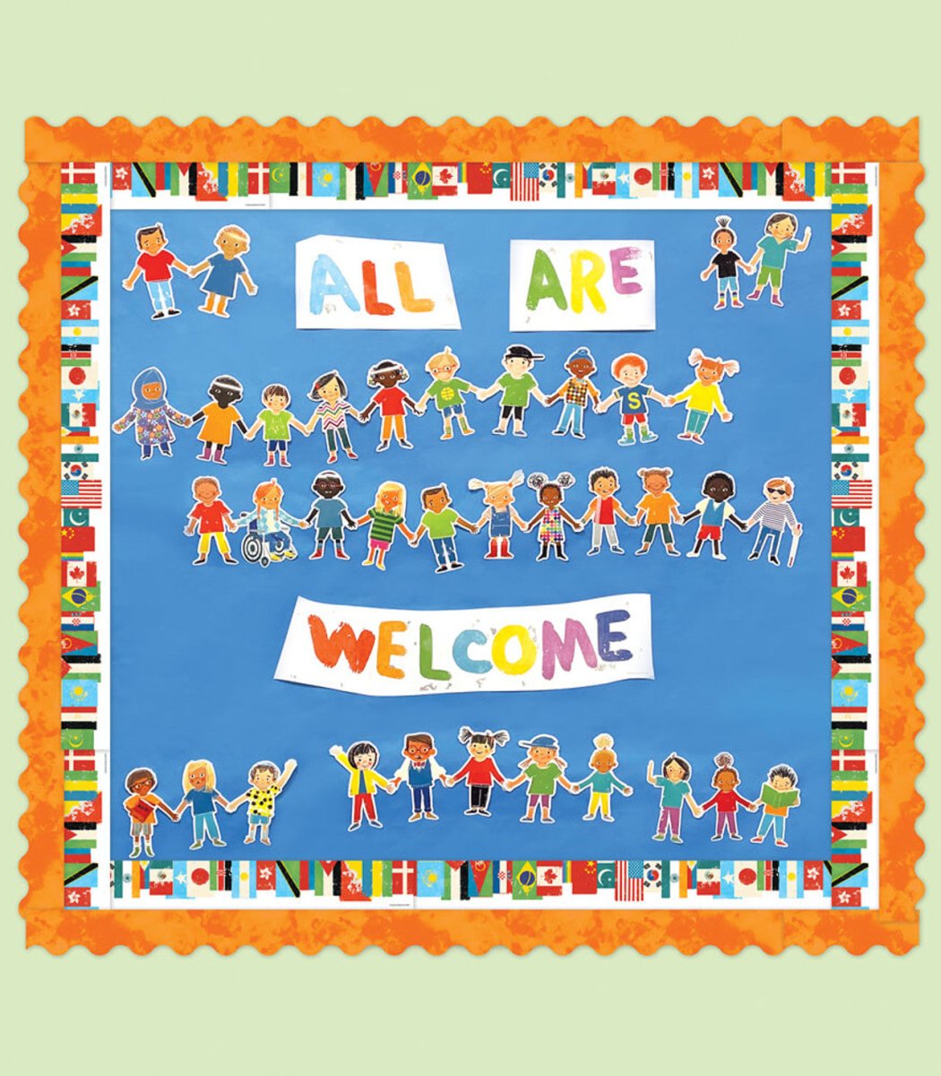 All Are Welcome: Bulletin Board Set-Bulletin Board Sets-Tools 4 Teaching-Classroom Decor and More