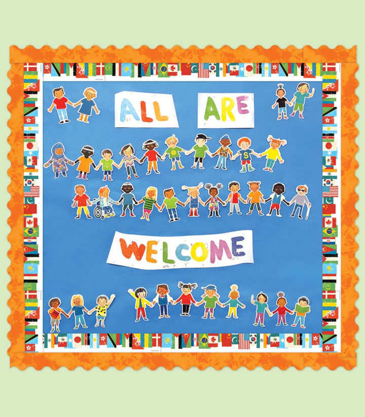All Are Welcome: Bulletin Board Set-Bulletin Board Sets-Tools 4 Teaching-Classroom Decor and More