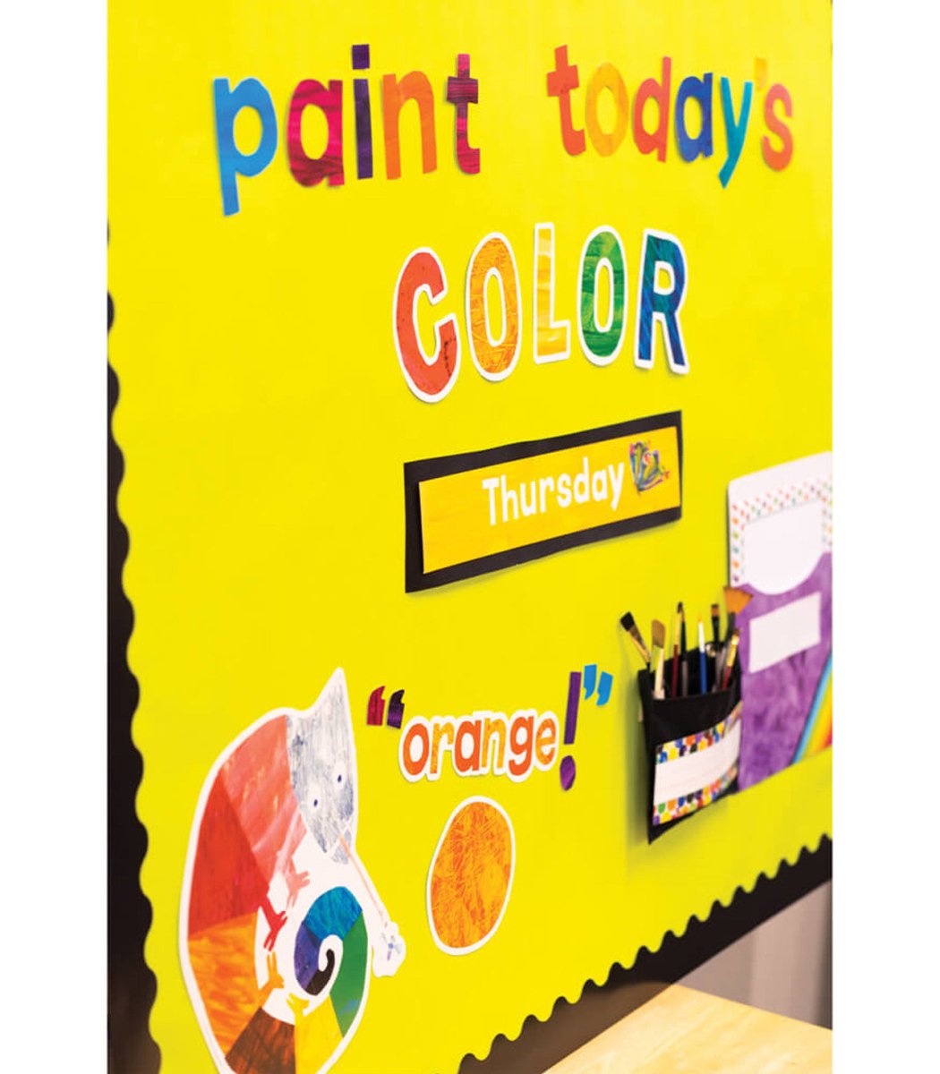 World of Eric Carle™ 4in Colorful Tissue Paper Combo Pack Bulletin Board Letters-Accents-Tools 4 Teaching-Classroom Decor and More