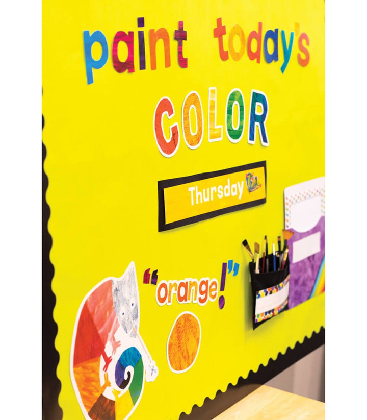 World of Eric Carle™ 4in Colorful Tissue Paper Combo Pack Bulletin Board Letters-Accents-Tools 4 Teaching-Classroom Decor and More