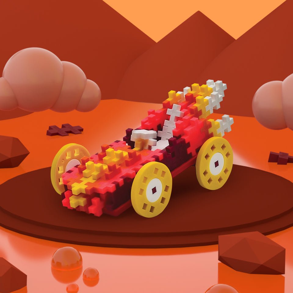 PLUS PLUS® Tube - 200 PC - Color Cars - Fire-Plus Plus-Tools 4 Teaching-Classroom Decor and More